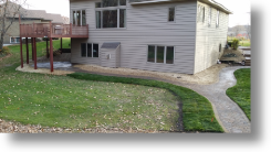 My Outdoor Den, brick paver walk and patio, steps, lino lakes