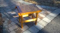 Rustic Cedar and redwood end tables, coffee tables, benches