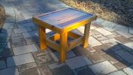 Rustic Cedar and redwood end tables, coffee tables, benches