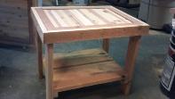 Rustic Cedar and redwood end tables, coffee tables, benches