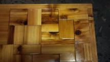 Rustic Cedar and redwood end tables, coffee, Handcrafted, benches