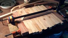 1st step "Scrap" table - rustic, natural, cedar, redwood