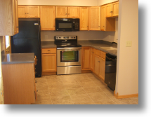 new kitchen, tile floor, new counter top and cabiniets, all new appliances