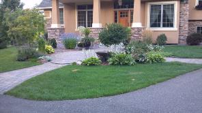 brick paver walk to front entry