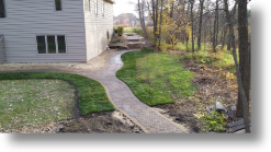 Outdoor Den, pavers, walk, entry, patio, steps, landscape design