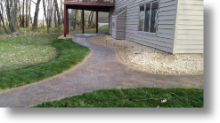 My Outdoor Den Landscaping, brick pavers, walk, patio, steps,lino