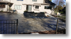 Outdoor Den, pool patio, pavers, stone, planting, new design 