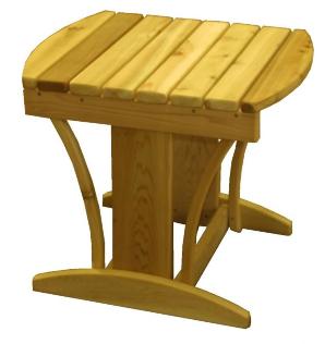 cedar side table